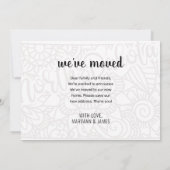 We zijn verhuisd naar North Dakota State Floral Ma Aankondiging (Achterkant)