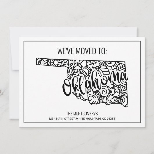 We zijn verhuisd naar Oklahoma State Floral Mandal Aankondiging (Voorkant)