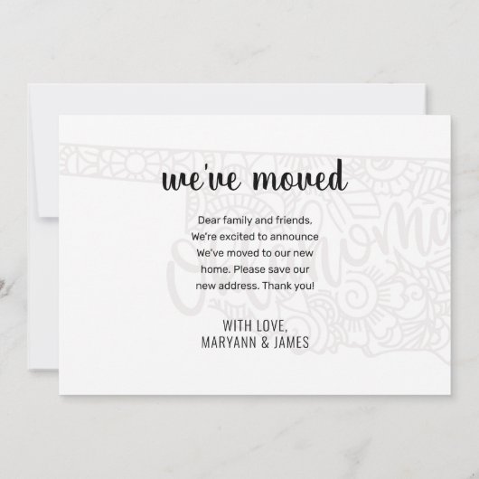 We zijn verhuisd naar Oklahoma State Floral Mandal Aankondiging (Achterkant)