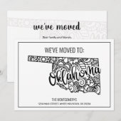 We zijn verhuisd naar Oklahoma State Floral Mandal Aankondiging (Voorkant / Achterkant)