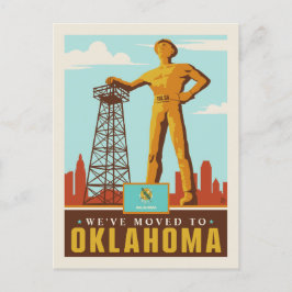 We zijn verhuisd naar Oklahoma Uitnodiging Briefkaart