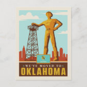 We zijn verhuisd naar Oklahoma Uitnodiging Briefkaart (Voorkant)