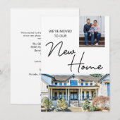 We zijn verhuisd naar onze nieuwe foto feestdagenkaart (Voorkant / Achterkant)