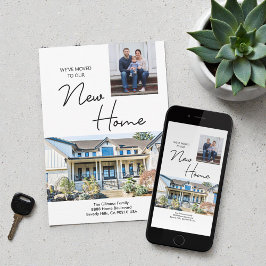 We zijn verhuisd naar onze Nieuwe Thuis aangepaste Aankondiging