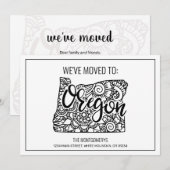 We zijn verhuisd naar Oregon State Floral Mandala Aankondiging (Voorkant / Achterkant)