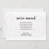 We zijn verhuisd naar Pennsylvania State Floral Ma Aankondiging (Achterkant)