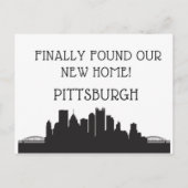 We zijn verhuisd naar Pittsburgh Briefkaart (Voorkant)