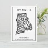 We zijn verhuisd naar Rhode Island State Floral Ma Aankondiging (Staand voorkant)