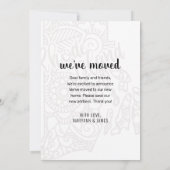 We zijn verhuisd naar Rhode Island State Floral Ma Aankondiging (Achterkant)