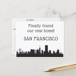 We zijn verhuisd naar San Francisco Briefkaart