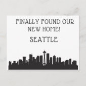 We zijn verhuisd naar Seattle Briefkaart (Voorkant)