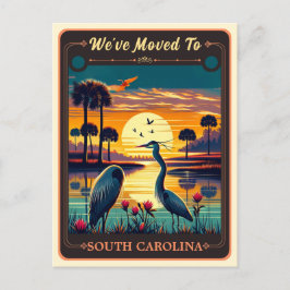 We zijn verhuisd naar South Carolina | BRIEFKAART