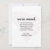 We zijn verhuisd naar South Carolina State Floral  Aankondiging (Achterkant)