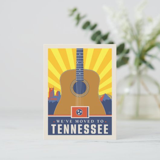 We zijn verhuisd naar Tennessee Uitnodiging Briefkaart (Staand voorkant)