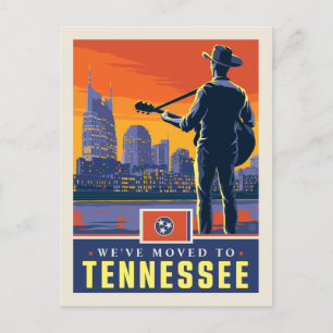 We zijn verhuisd naar Tennessee Uitnodiging Briefkaart