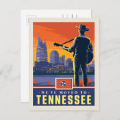 We zijn verhuisd naar Tennessee Uitnodiging Briefkaart (Voorkant / Achterkant)