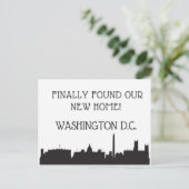 We zijn verhuisd naar Washington D.C. Briefkaart (Staand voorkant)