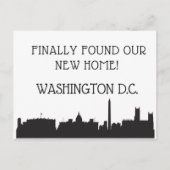 We zijn verhuisd naar Washington D.C. Briefkaart (Voorkant)