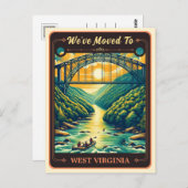 We zijn verhuisd naar West Virginia | BRIEFKAART (Voorkant / Achterkant)