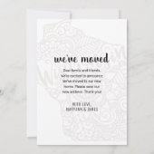 We zijn verhuisd naar Wisconsin State Floral Manda Aankondiging (Achterkant)