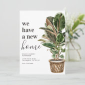 We zijn verhuisd! Nieuw adres Aankondiging (Staand voorkant)