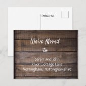 We zijn verhuisd Nieuw adres aankondiging briefkaa (Voorkant / Achterkant)