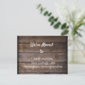 We zijn verhuisd Nieuw adres aankondiging briefkaa (Staand voorkant)