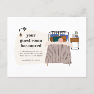 We Zijn Verhuisd Nieuw Adres Boho Verhuizing Aankondigingskaart