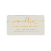 We zijn verhuisd Nieuw adres etiket (Voorkant)