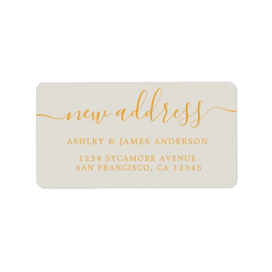 We zijn verhuisd Nieuw adres etiket (Voorkant)