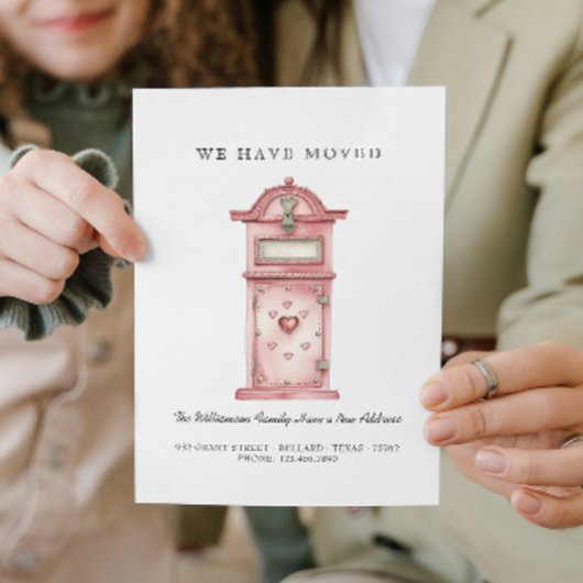 We zijn verhuisd - Nieuw adres I Heart Mail Box Aankondiging