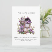 We zijn verhuisd - Nieuw Adres I Mail Box Bloemen Aankondiging (Staand voorkant)