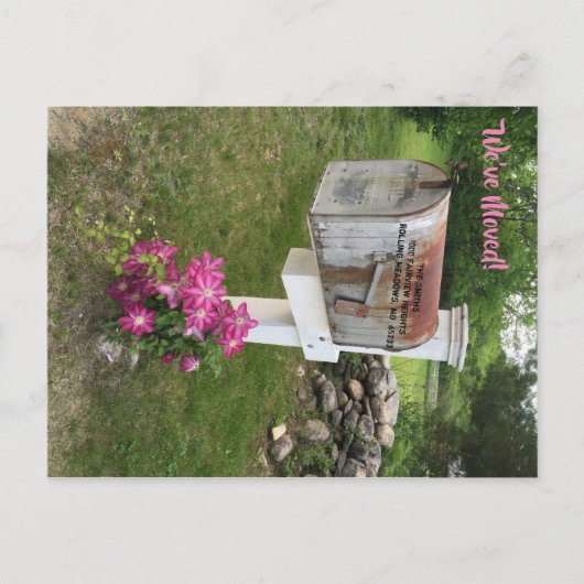 We zijn verhuisd Nieuw adres kaart (Voorkant)