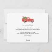 We zijn verhuisd Nieuw adres Kerst verhuizing Feestdagenkaart (Achterkant)