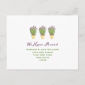 We zijn verhuisd | Nieuw adres | Nieuw startpunt Briefkaart (Voorkant)