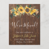 We zijn verhuisd Nieuw Adres  Verhuizen Rustieke Z Aankondigingskaart (Voorkant)