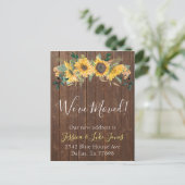 We zijn verhuisd Nieuw Adres  Verhuizen Rustieke Z Aankondigingskaart (Staand voorkant)