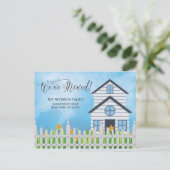 We zijn verhuisd! Nieuw Home Aankondiging Briefkaa (Staand voorkant)