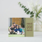 We zijn verhuisd! Nieuw Home Foto Briefkaart (Staand voorkant)