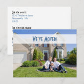 We zijn verhuisd! Nieuw Home Foto Briefkaart (Voorkant / Achterkant)