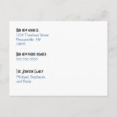 We zijn verhuisd! Nieuw Home Foto Briefkaart (Achterkant)