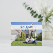 We zijn verhuisd! Nieuw Home Foto Briefkaart (Staand voorkant)