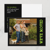 We zijn verhuisd! Nieuw Home Foto Briefkaart (Voorkant / Achterkant)