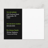 We zijn verhuisd! Nieuw Home Foto Briefkaart (Achterkant)