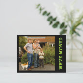 We zijn verhuisd! Nieuw Home Foto Briefkaart (Staand voorkant)
