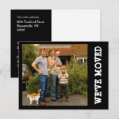 We zijn verhuisd! Nieuw Home Foto Briefkaart (Voorkant / Achterkant)