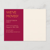 We zijn verhuisd! Nieuw Home Foto Briefkaart (Achterkant)
