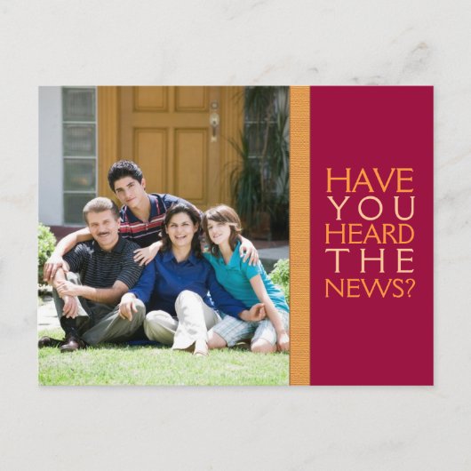 We zijn verhuisd! Nieuw Home Foto Briefkaart (Voorkant)