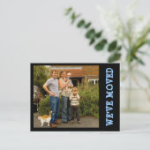 We zijn verhuisd! Nieuw Home Foto Briefkaart (Staand voorkant)