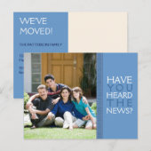 We zijn verhuisd! Nieuw Home Foto Briefkaart in Bl (Voorkant / Achterkant)